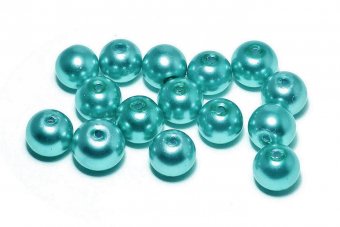 Perle din sticla, 3 mm, turcoaz